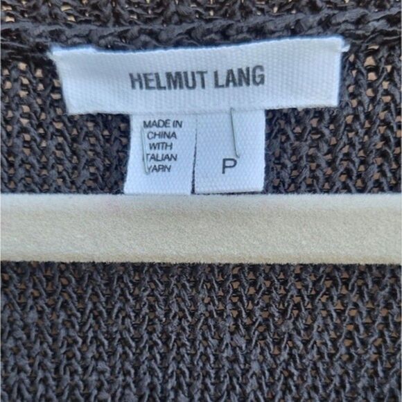 Helmut Lang Asymmetrical Black and White Crochet Sweater Women's Size XS - Picture 3 of 12